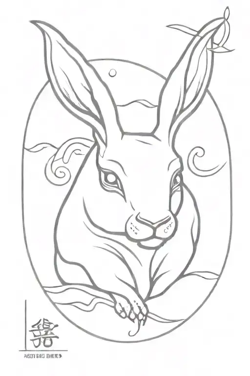 Taurus Zodiac Sign With Chinese New Year Rabbit