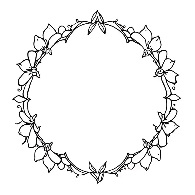 Flowers And Mandal Tattoo Design Featuring