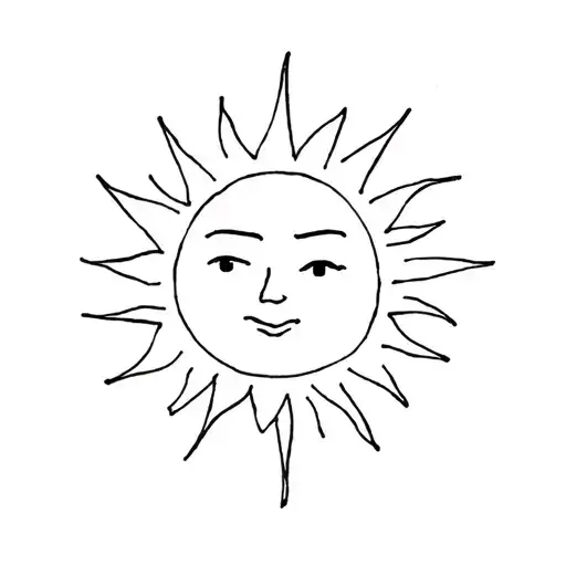 Sun With A Smirky Face