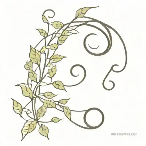 Shepherd Hook With Vine Wrapping