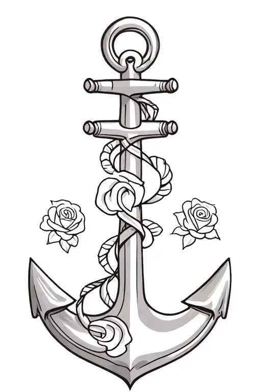 Anchor Roses Wrapped