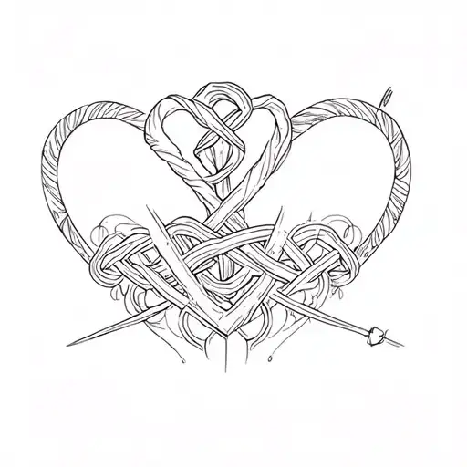 Mira From Kpop Demon Hunter's Norigae But Just The Heart Knot