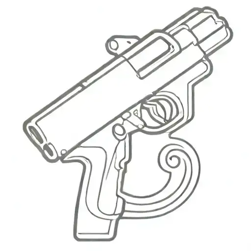 Gun Tatoo Design