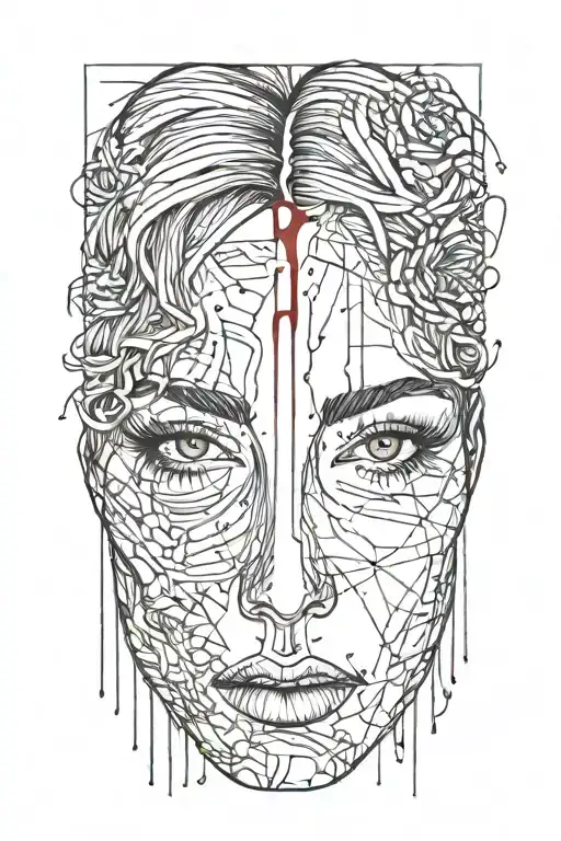 Sexy Nude Woman Bleeding From Eyes