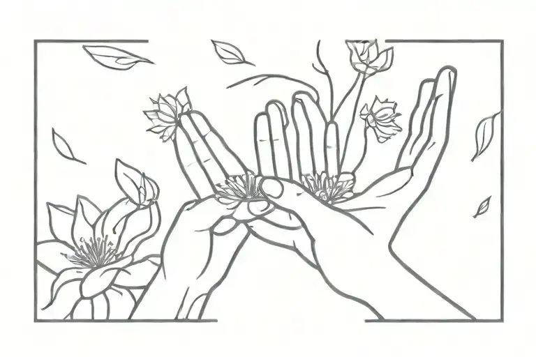 Jesus Hand Breath Into Dust Into Flowers Blooming