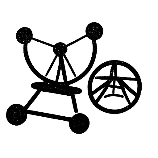 Ferris Wheel Small Girl Dog