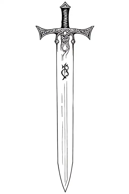 Roman Sword With A Scrible 'Rejitha'