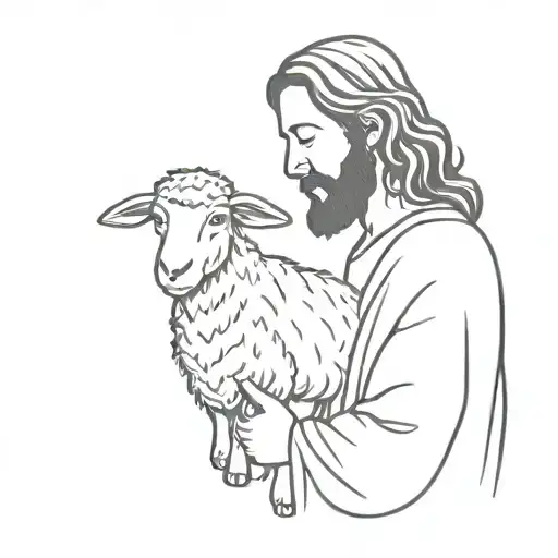 Jesus And A Lost Sheep