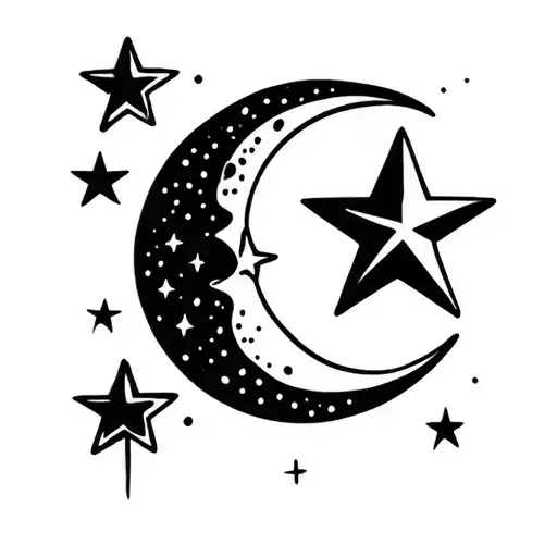 Crescent Moon And Star