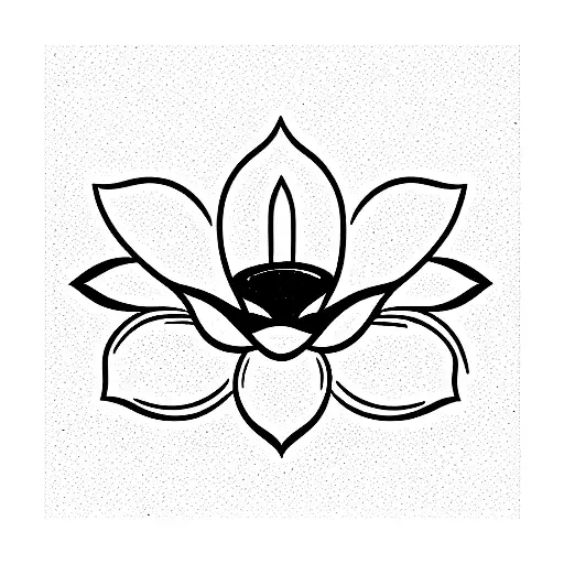 Unalome Symbol Lotus