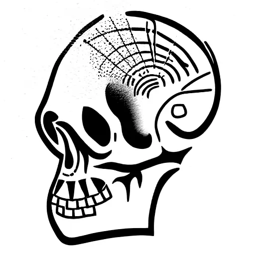 Neo-tribal Skull