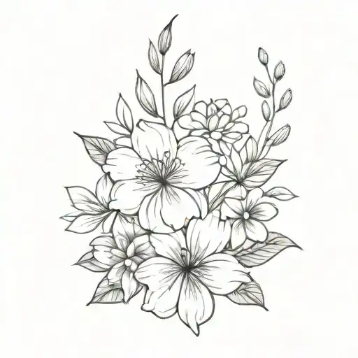 Birth Month Flower Bouquet