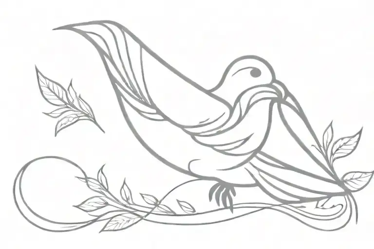 Dove Tribal Hidden Saying My Dovie