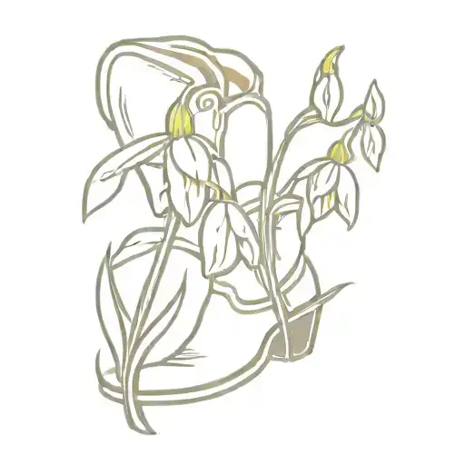 Cowboy Boot Snowdrop Flower