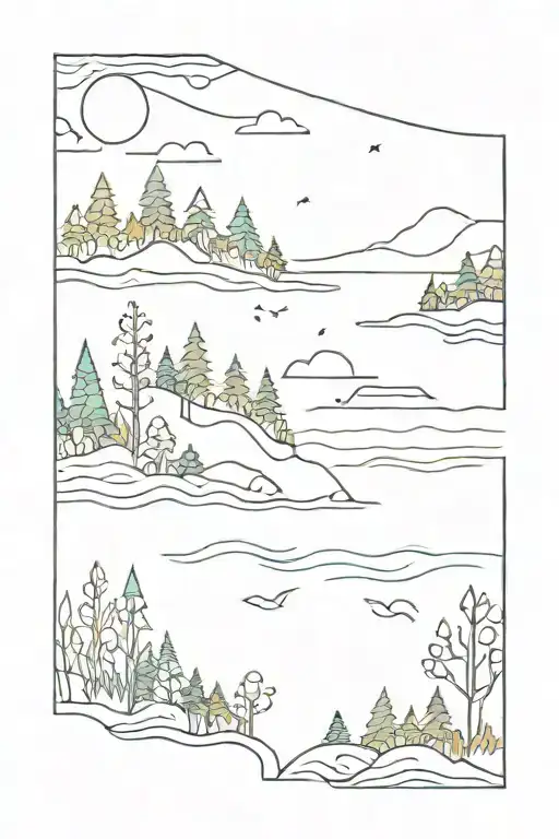 Forest Nature Sea Sightsee Colourful