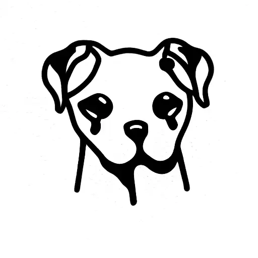 Dog Full Body Sitting Down