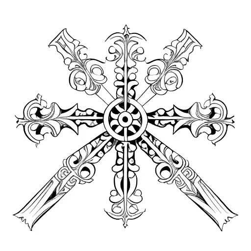 Fineline Victorian Christian Cross