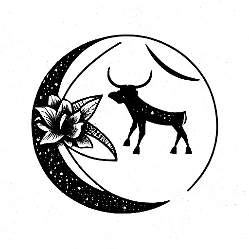 Taurus Or Bull Feminine Stars Or Iris