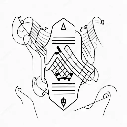 A Minimalist Design Of A Guitar With Programming Code As The Strings