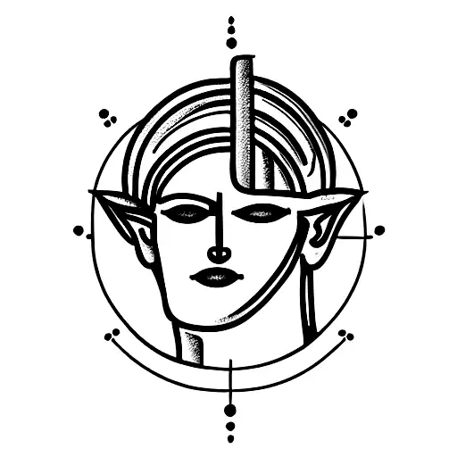 Greek God On Darkness