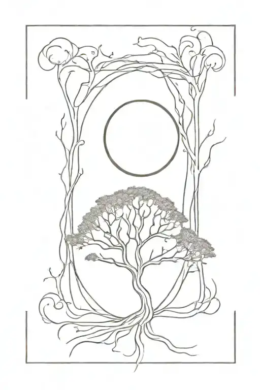 Tree Sun Moon