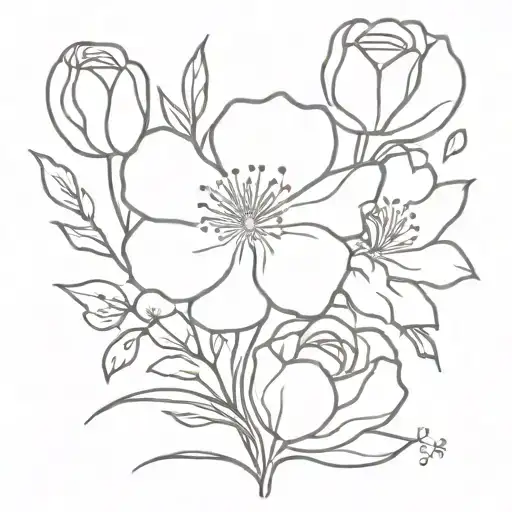 Birth Flower Bouquet