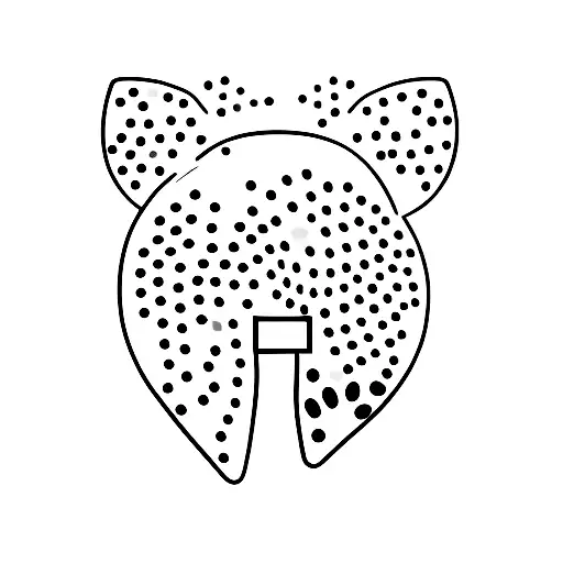 A Minimalist Tattoo Of A Game Controller With A Cute Dog Paw Print On The Buttons