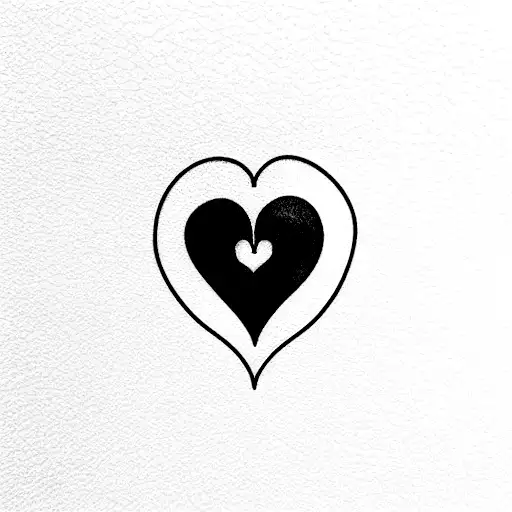 Mother Daughter In A Heart