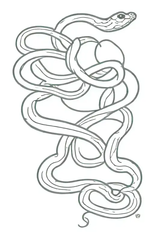 Words In Middle Of Snake Slithering