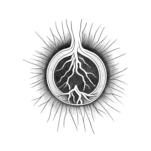 Roots Growing Into A Circle