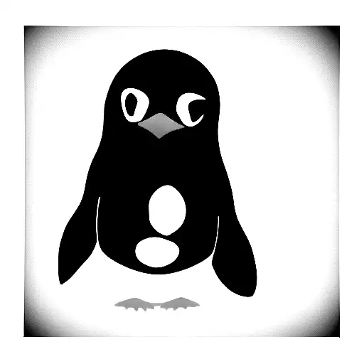 Penguin With Taking Photo With A Photographic Camera