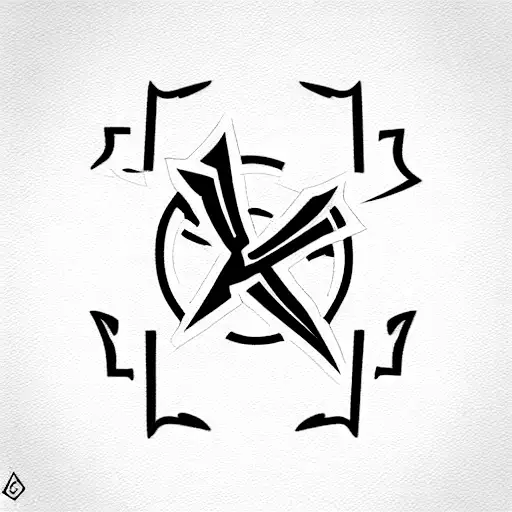 The Rebellion Logo From The Tv Show Andor Combined With The The Leaf Village Logo From Naruto