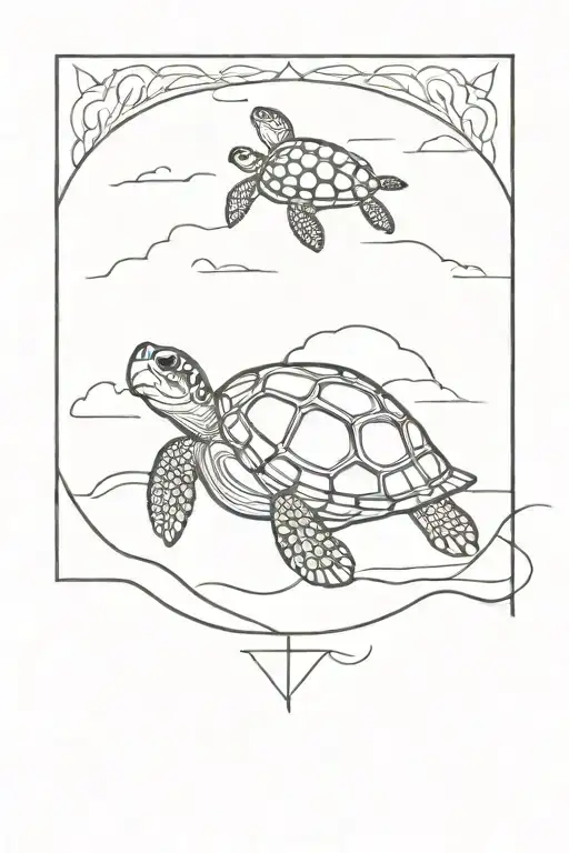 Mauritius And Turtle