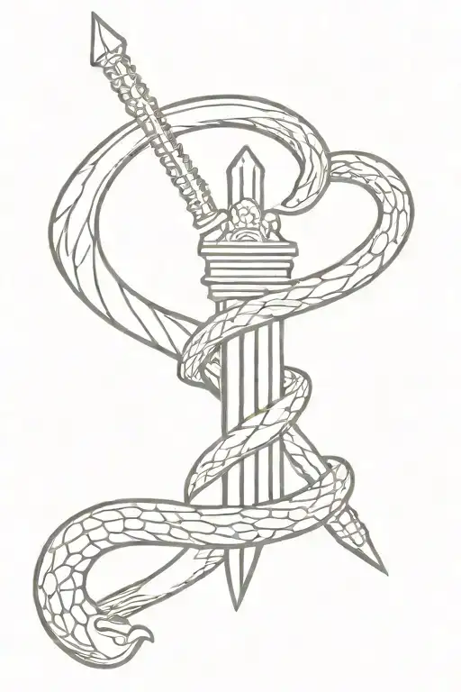 Dagger With Snake Handle