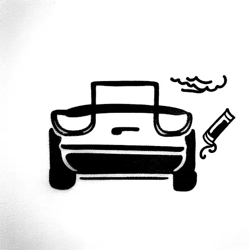 Guy In Car Smoking A Cigarette