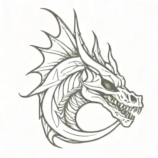 Skull Fire Breathing Dragon
