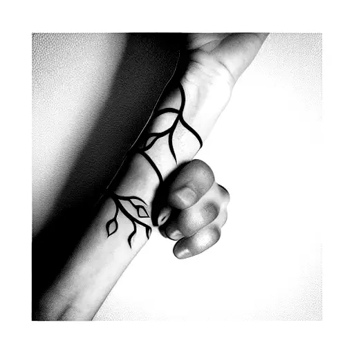 Wraps Onto My Hand Vine Wrapping Around Wrist With Many Tiny Leaves