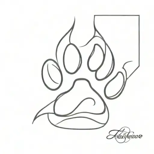 Dog Paw Print