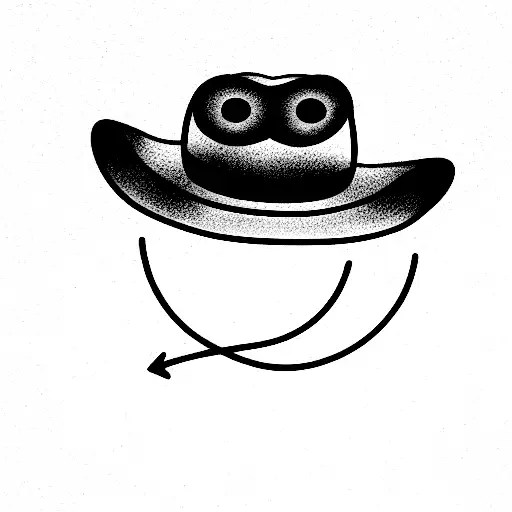 Smiley Face Wearing A Cowboy Hat