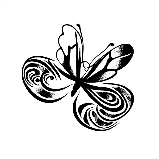 Infinity With Date And Butterfly