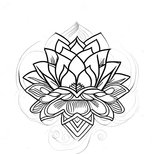 Lotus Flower Held By Hands