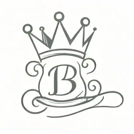The Letter B With A Crown Above It