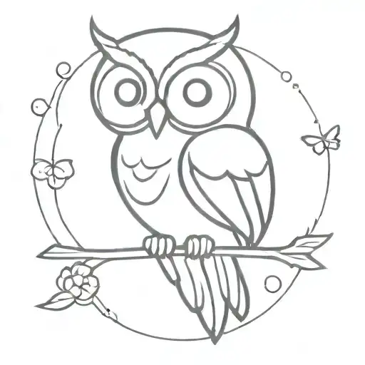 Owl With Butterfly Wings