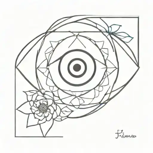 Evil Eye Flower Intertwined Malicious Dangerous