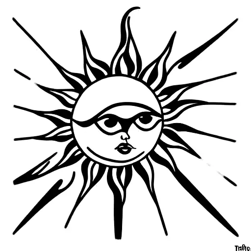 Spiritual Sun And Women And Nature