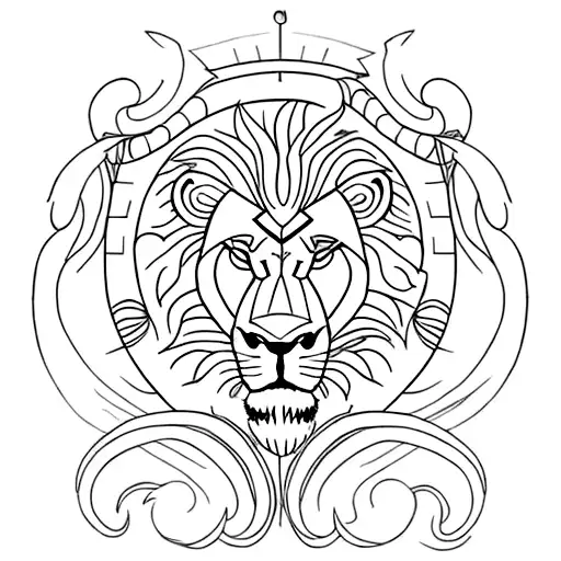 Lion Skull Nature Moon Blood Life Death