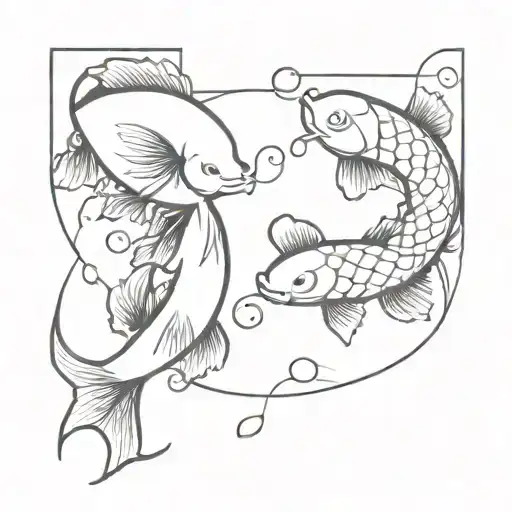 Koi Fish And Pisces