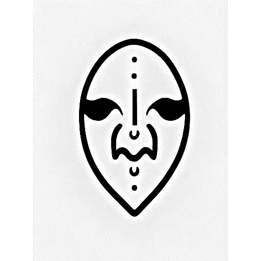 Single Line Theater Masks