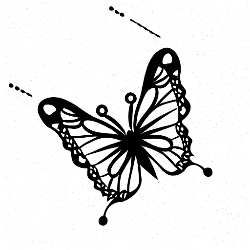 Butterfly With Crown And Sword