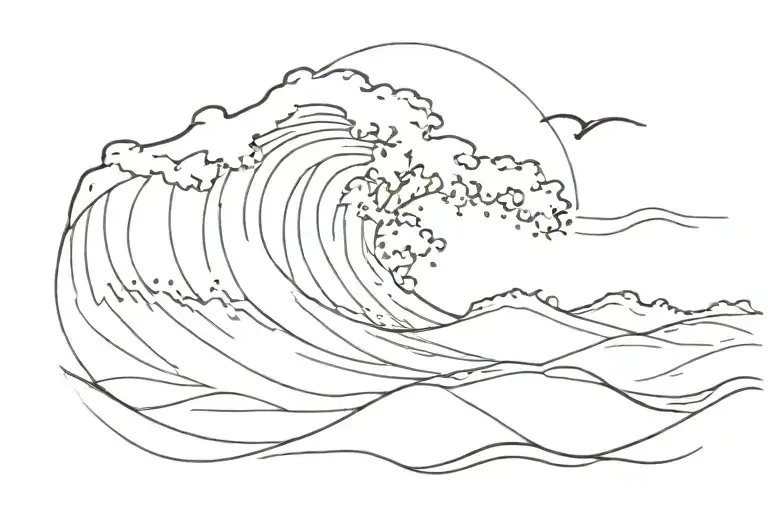 Wave Crashing With Text Returning To The Ocean